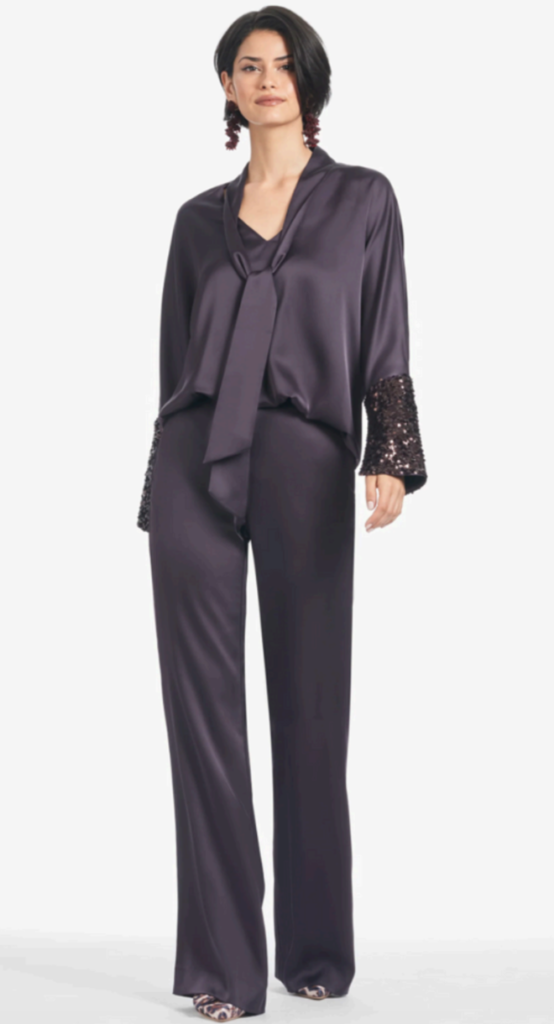 Reid Top, Alli Pant, Plum.